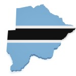 3d flag map of botswana — Stock Photo © fambros #3436735