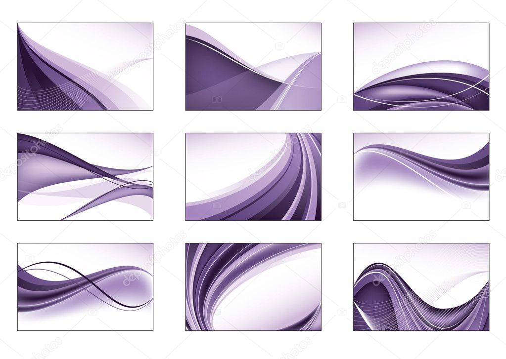 Abstract Vector Background Set.