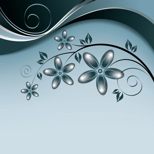 Abstrakt blommig bakgrund. Abstrakt illustration. — Stock vektor