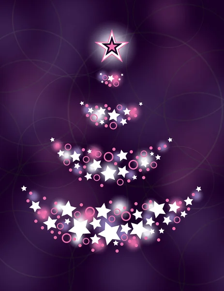 Árbol de navidad. ilustración vectorial. — Vector de stock