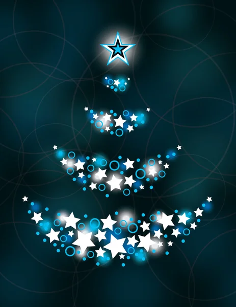 Christmas Tree. Vector Illustration. — Stock Vector