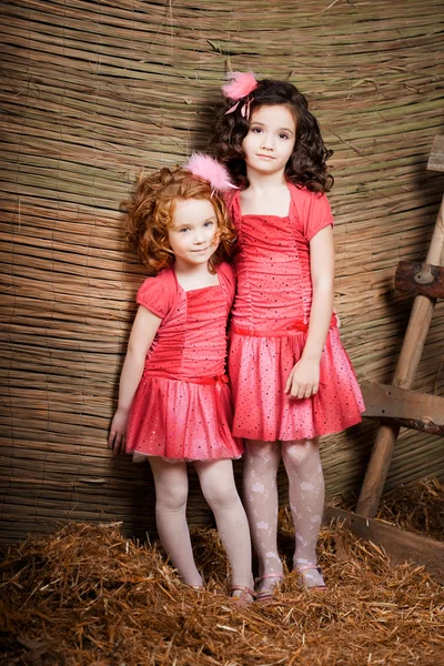 二人の少女、かわいい子供たち — ストック写真