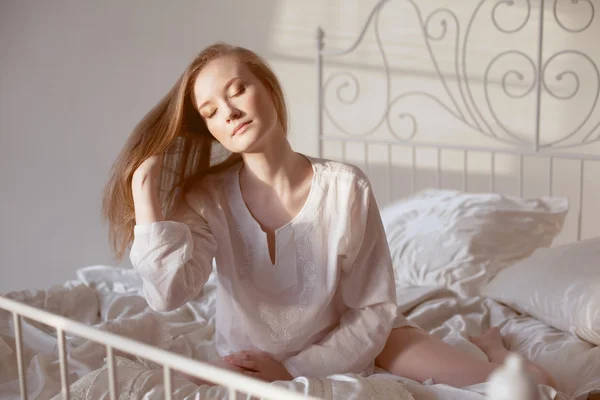 A reggeli nap lány — Stock Fotó