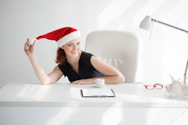 Natal no escritório — Fotografia de Stock