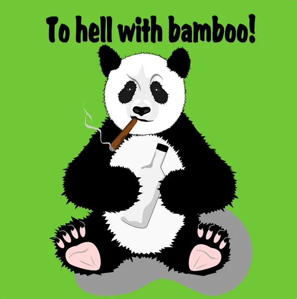 Lustiger Panda Vektorgrafiken