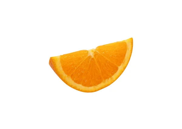 Plasterek pomarańczy, na białym tle — Zdjęcie stockowe