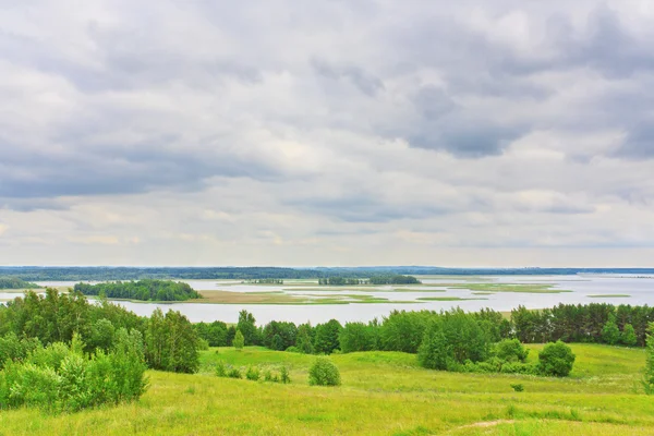 Braslavská jezera pohled z hory — Stock fotografie