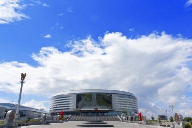 Minsk-Arena ice hockey stadium in Minsk clipart