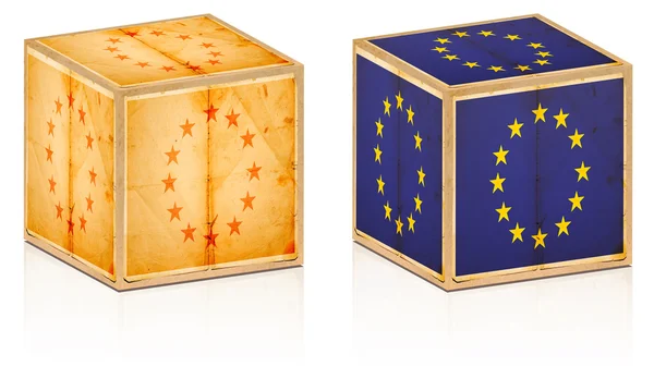 Caja vieja europea — Foto de Stock