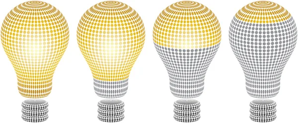 Light bulb level — Stock Vector