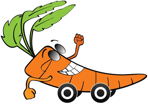 Zanahoria coche — Archivo Imágenes Vectoriales