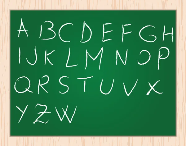 Alphabet écriture grossière — Image vectorielle
