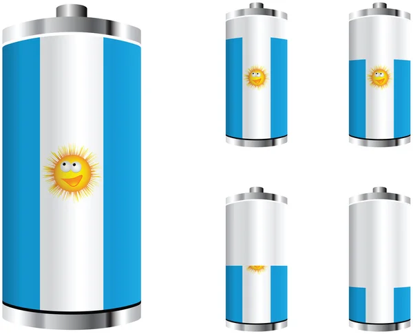 Argentinian battery — Stock Vector