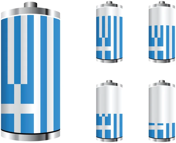 希腊电池 — 图库矢量图片