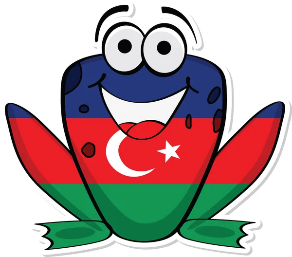 Azerbaijan frog — Stock Vector