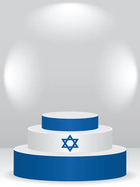 Prodio - Bandera de Israel en él — Vector de stock