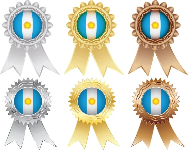 Argentinian medals — Stock Vector