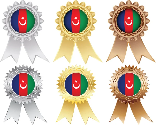Azerbaidschanische Medaillen — Stockvektor