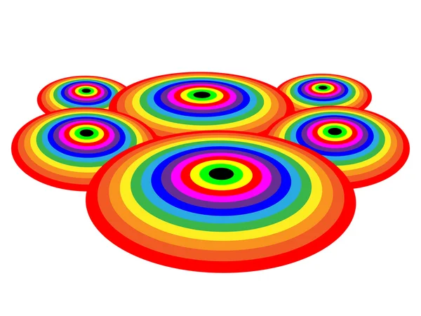 Cercles arc-en-ciel — Image vectorielle
