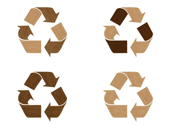 Simboli di riciclaggio — Vettoriale Stock