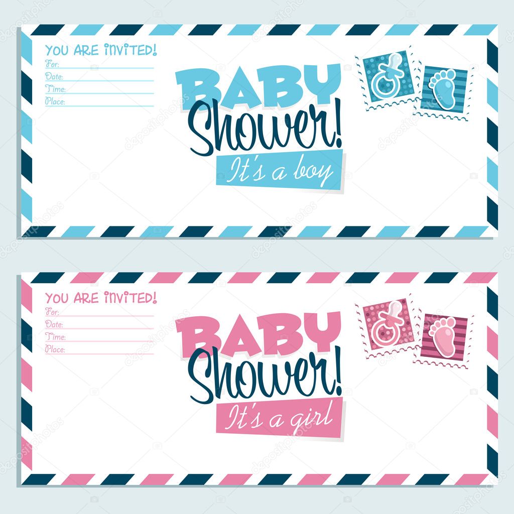 Baby Shower Invitation Envelopes