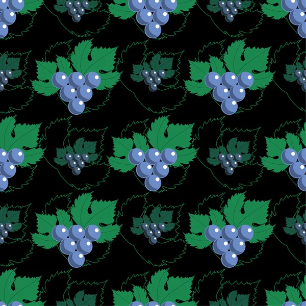 Seamless grapes pattern — Stock Vector