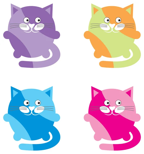 stock vector Cartoon cats