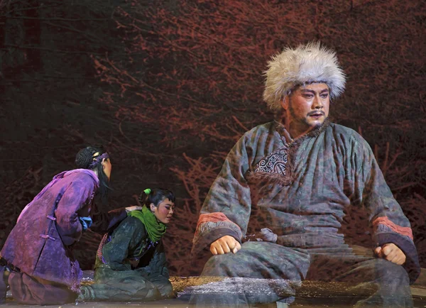 Actores chinos de ópera ping — Foto de Stock