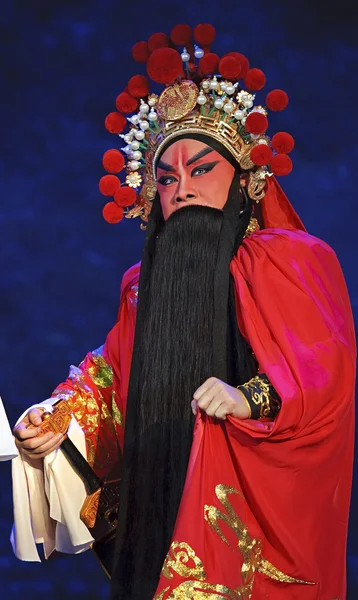 Acteur d'opéra traditionnel chinois avec costume théâtral Photo De Stock