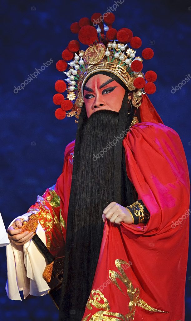 Chinese traditional opera actor with theatrical costume – Stock ...