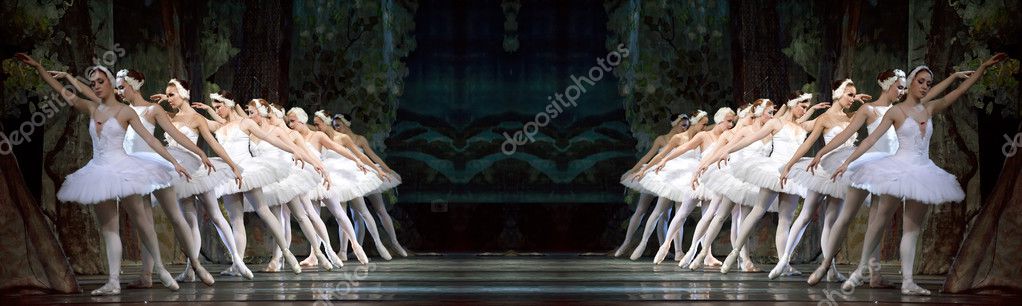 Swan Lake ballerinas — Stock Editorial Photo © jackq #10754221