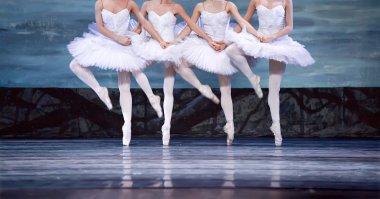 Swan Lake ballerinas clipart