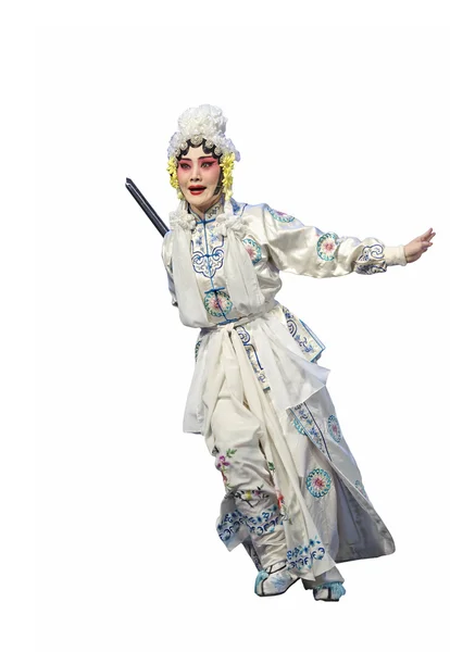 Temmelig kinesisk traditionel opera skuespillerinde - Stock-foto