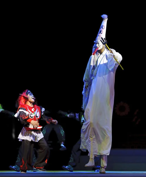 Klaun čínské tradiční opery — Stock fotografie