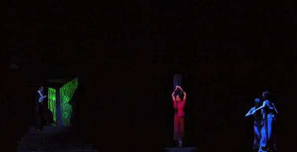Китайский балет: Красный отряд женщин — стоковое фото
