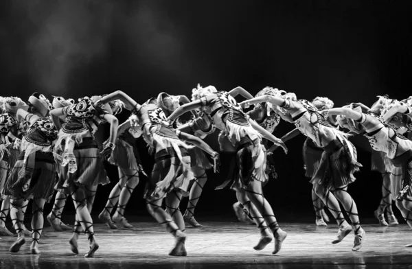 Chinese national dancers — Stockfoto