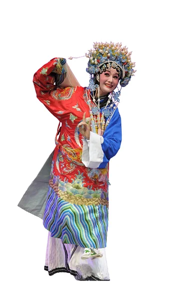 Милая китайская традиционная оперная актриса — стоковое фото
