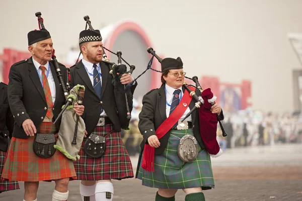 Stock image Touring show performance of Scotland Highland musicians