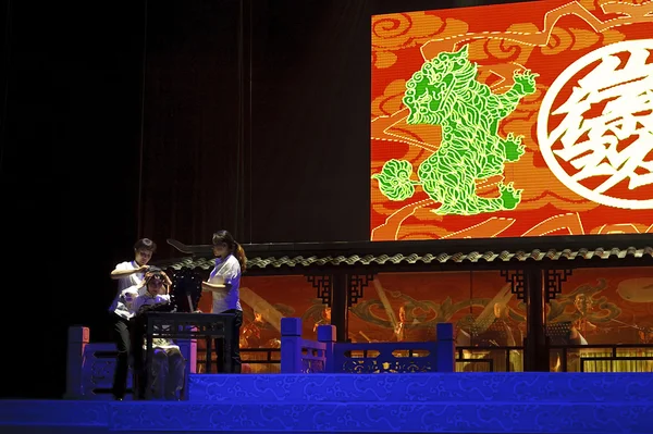 Cina tradisional Hui pemain opera — Stok Foto