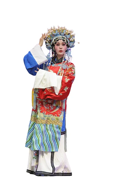 Ganska kinesisk kinesisk traditionell opera skådespelerska — Stockfoto