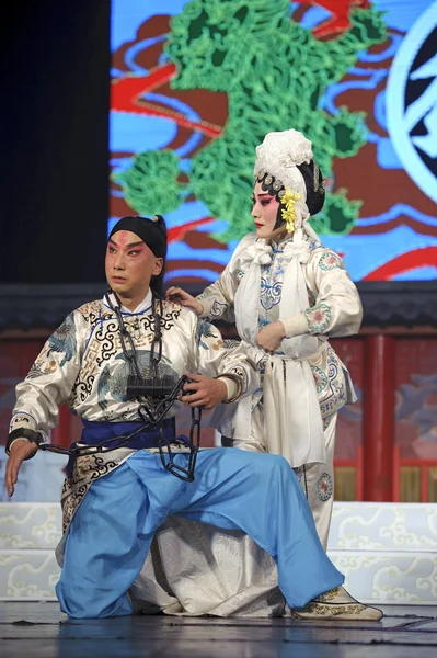 Artistas chinos tradicionales de ópera Hui — Foto de Stock