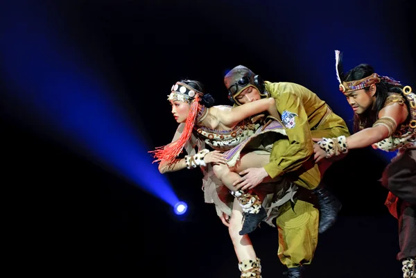Chiński folk dance — Zdjęcie stockowe
