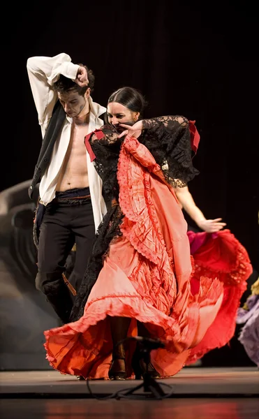 Танцы фламенко Испании — стоковое фото