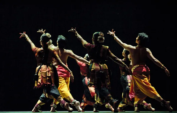 Bailarines indios Kalakshetra — Foto de Stock