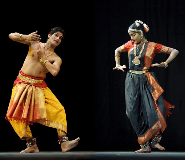 Bailarines indios Kalakshetra — Foto de Stock