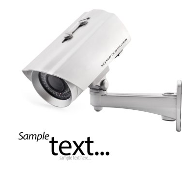 Security Camera, with clipping paths clipart