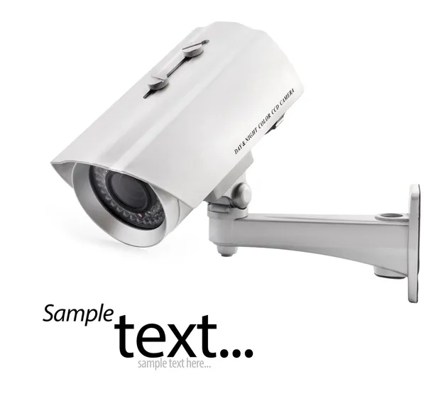 Security camera, met uitknippaden — Stockfoto