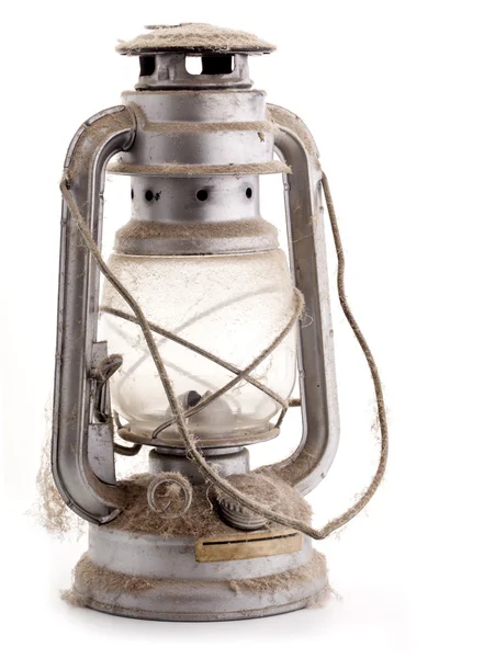 Vecchia lampada a olio polveroso — Foto Stock