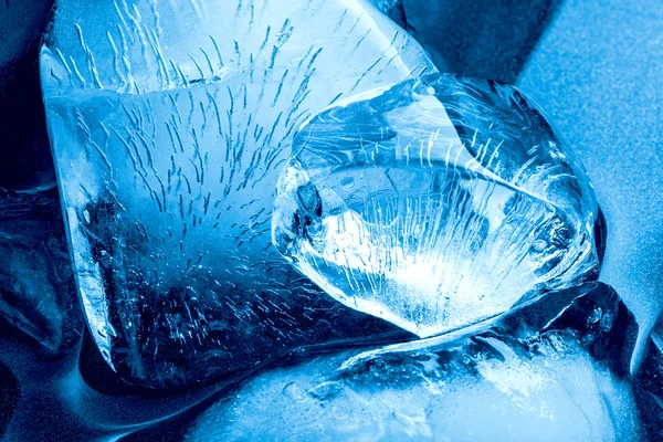 Blauw ijs textuur — Stockfoto