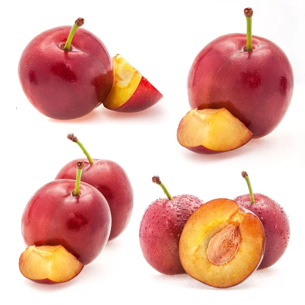 Plums and cut — Stock Photo, Image